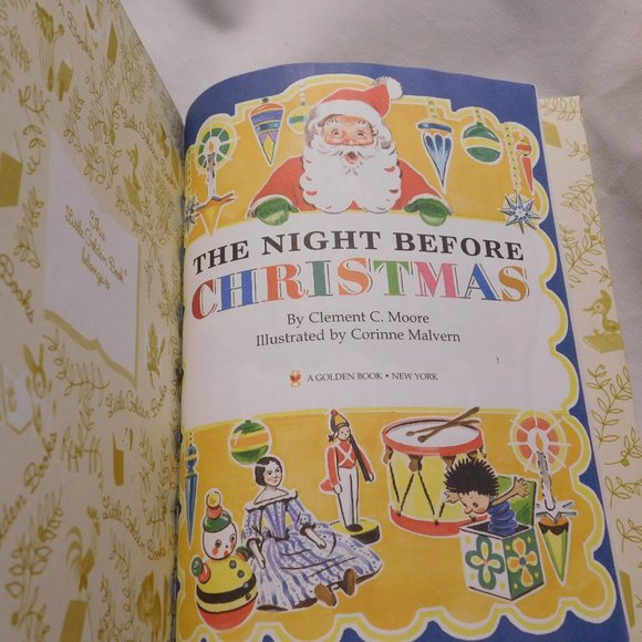 Vintage The Night Before Christmas A little golden book Classic 1976 - Picture 3 of 5